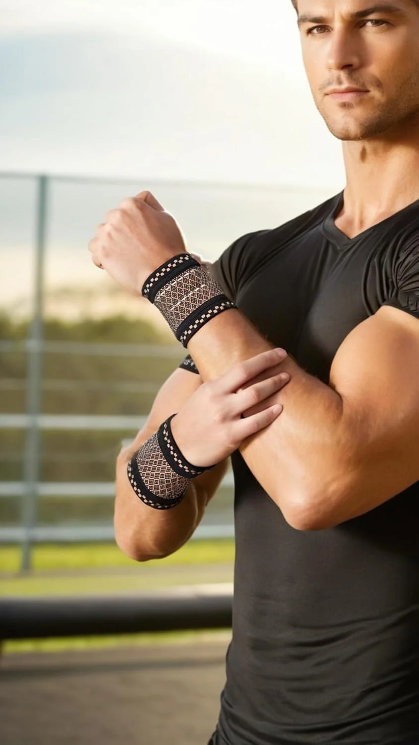 مچ بند فشاری مسی Sweet seven (دو عددی) - آستین های الاستیک برای تسکین درد تاندونیت، آرتریت، سندرم تونل کارپال - مچ بند نرم برای ورزش، تناسب اندام، تایپ (سایز: M) مچ بند فشاری مسی Sweet seven (دو عددی) - آستین های الاستیک برای تسکین درد تاندونیت، آرتریت، سندرم تونل کارپال - مچ بند نرم برای ورزش، تناسب اندام، تایپ (سایز: M)