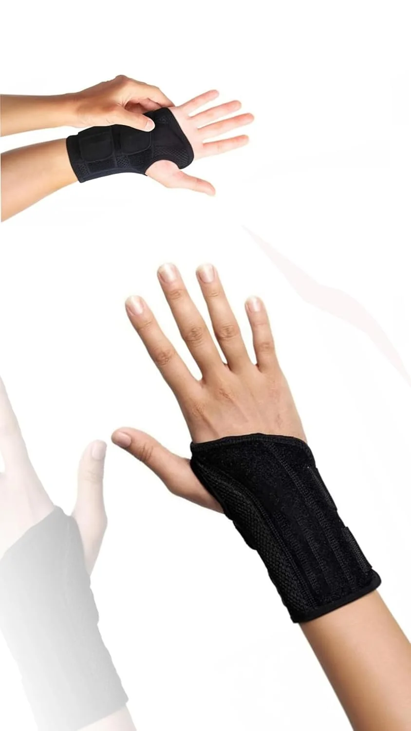 مچ بند قابل تنظیم مسی Sweet seven برای تسکین درد - پشتیبانی ایده آل برای سندرم تونل کارپال، آرتروز، تاندونیت، کیست گانگلیون - مردان و زنان - دست راست سایز L-XL