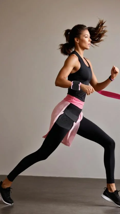 مچ بند فشاری قابل تنظیم Sweet seven - مچ بند ورزشی (صورتی) مچ بند فشاری قابل تنظیم Sweet seven - مچ بند ورزشی (صورتی)