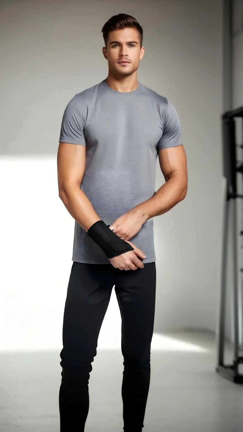 مچ بند قابل تنظیم مسی Sweet seven برای تسکین درد - پشتیبانی ایده آل برای سندرم تونل کارپال، آرتروز، تاندونیت، کیست گانگلیون - مردان و زنان - دست راست سایز L-XL