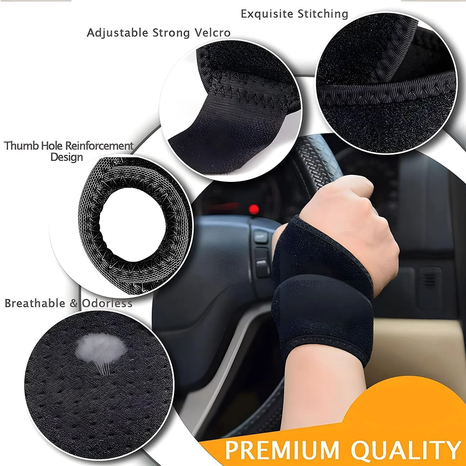 بسته 2 عددی مچ بند بولیوی، مچ بند نئوپرن راحت برای تونل کارپال، محافظ مچ بند دوگانه برای تاندونیت و آرتروز، مناسب برای استفاده شب و روز دست چپ یا راست