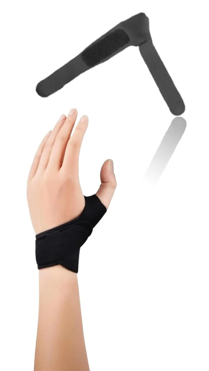 مچ بند انگشت شست قابل تنظیم Sweet Seven برای تسکین راحت - کاهش درد دست ناشی از کار با ماوس، آرتروز انگشت شست - آستین فشاری نرم برای مفصل انگشت شست بزرگ - دست چپ - مشکی (سایز L)