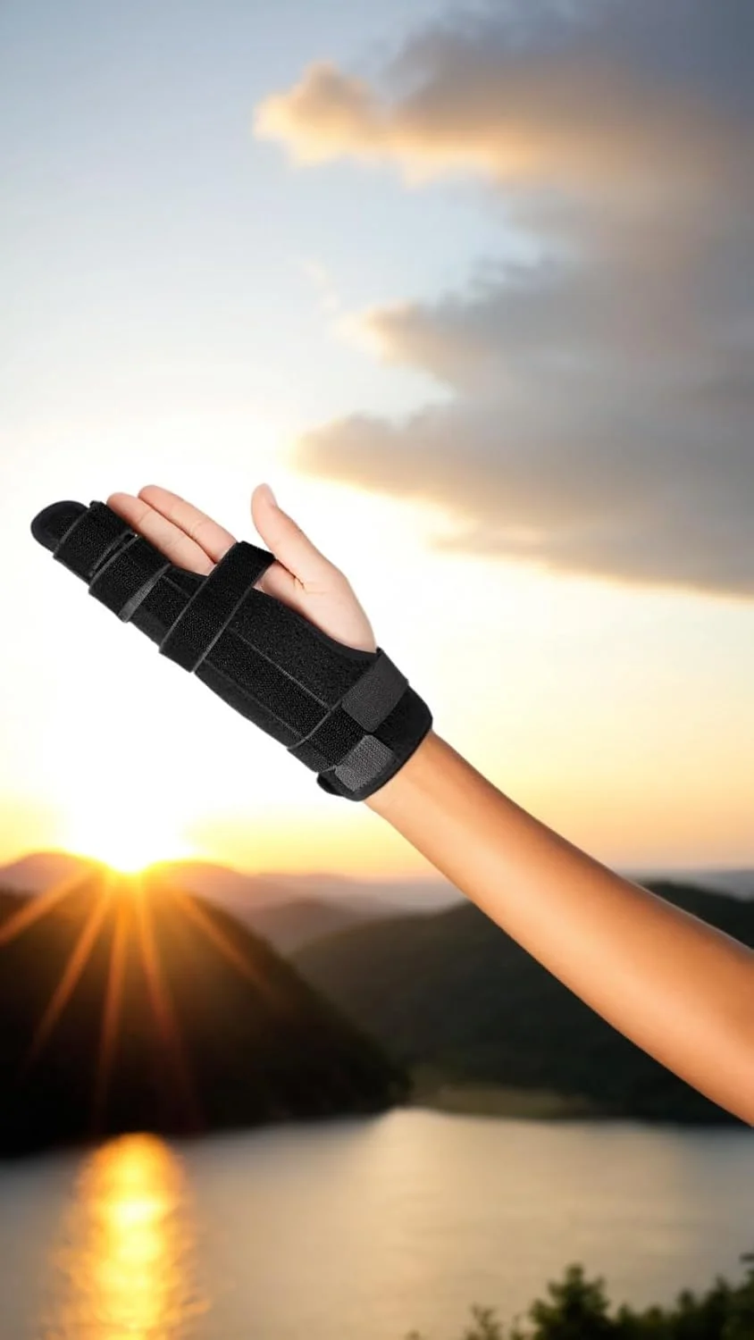 آتل انگشت بوکسور Sweet seven - مهاربند انگشت کوچک دست برای شکستگی، انگشت ماشه ای، آرتروز - پشتیبانی از متاکارپال 4 و 5 برای اطمینان از راحتی و ثبات برای حلقه های شکسته و تاندونیت (1 عدد) آتل انگشت بوکسور Sweet seven - مهاربند انگشت کوچک دست برای شکستگی، انگشت ماشه ای، آرتروز - پشتیبانی از متاکارپال 4 و 5 برای اطمینان از راحتی و ثبات برای حلقه های شکسته و تاندونیت (1 عدد)