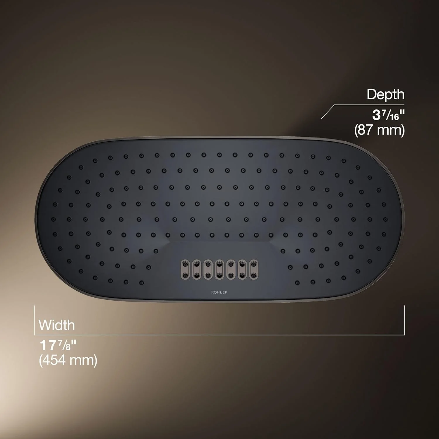 سردوش بارانی 18 اینچی KOHLER K-26297-TT STATEMENT™ 2F، تیتانیوم درخشان سردوش بارانی 18 اینچی KOHLER K-26297-TT STATEMENT™ 2F، تیتانیوم درخشان