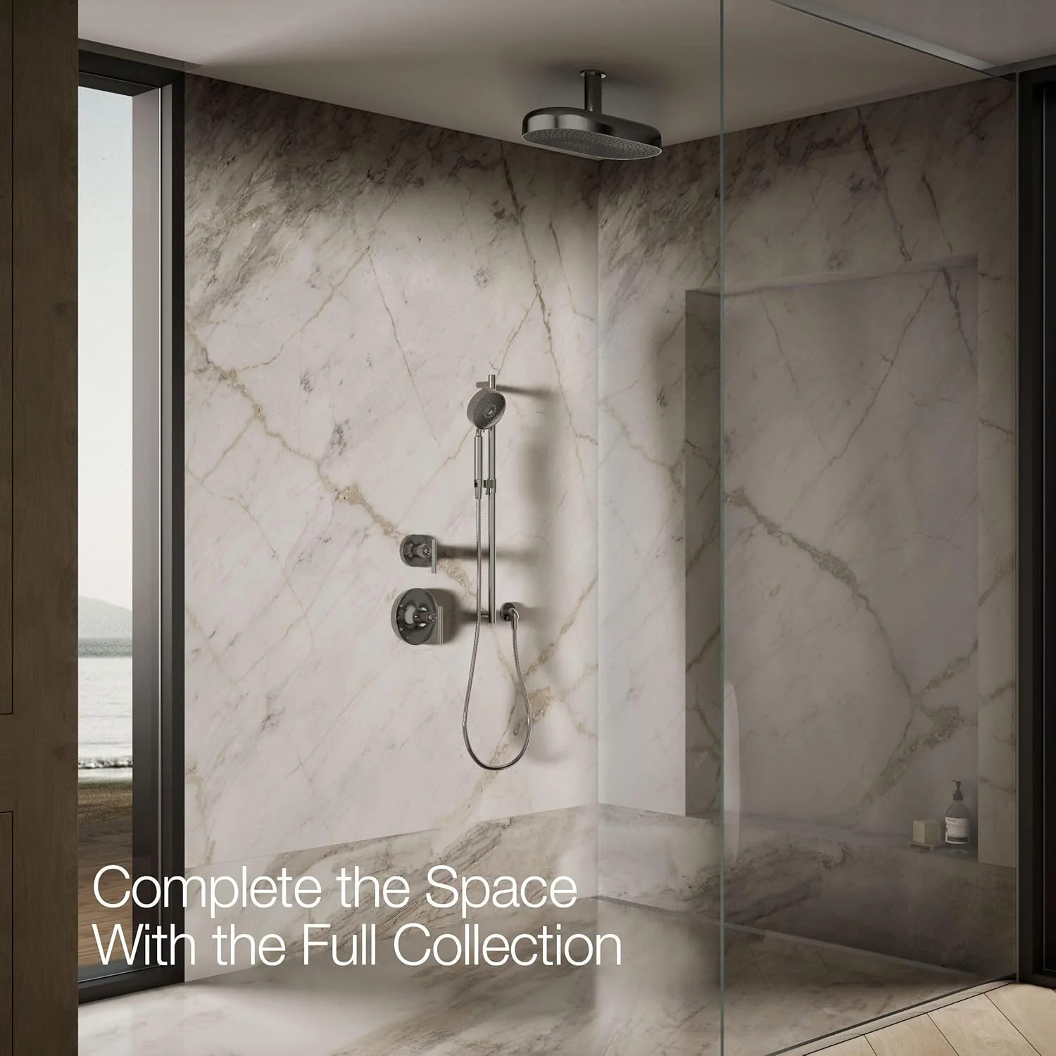 سردوش بارانی 18 اینچی KOHLER K-26297-TT STATEMENT™ 2F، تیتانیوم درخشان سردوش بارانی 18 اینچی KOHLER K-26297-TT STATEMENT™ 2F، تیتانیوم درخشان