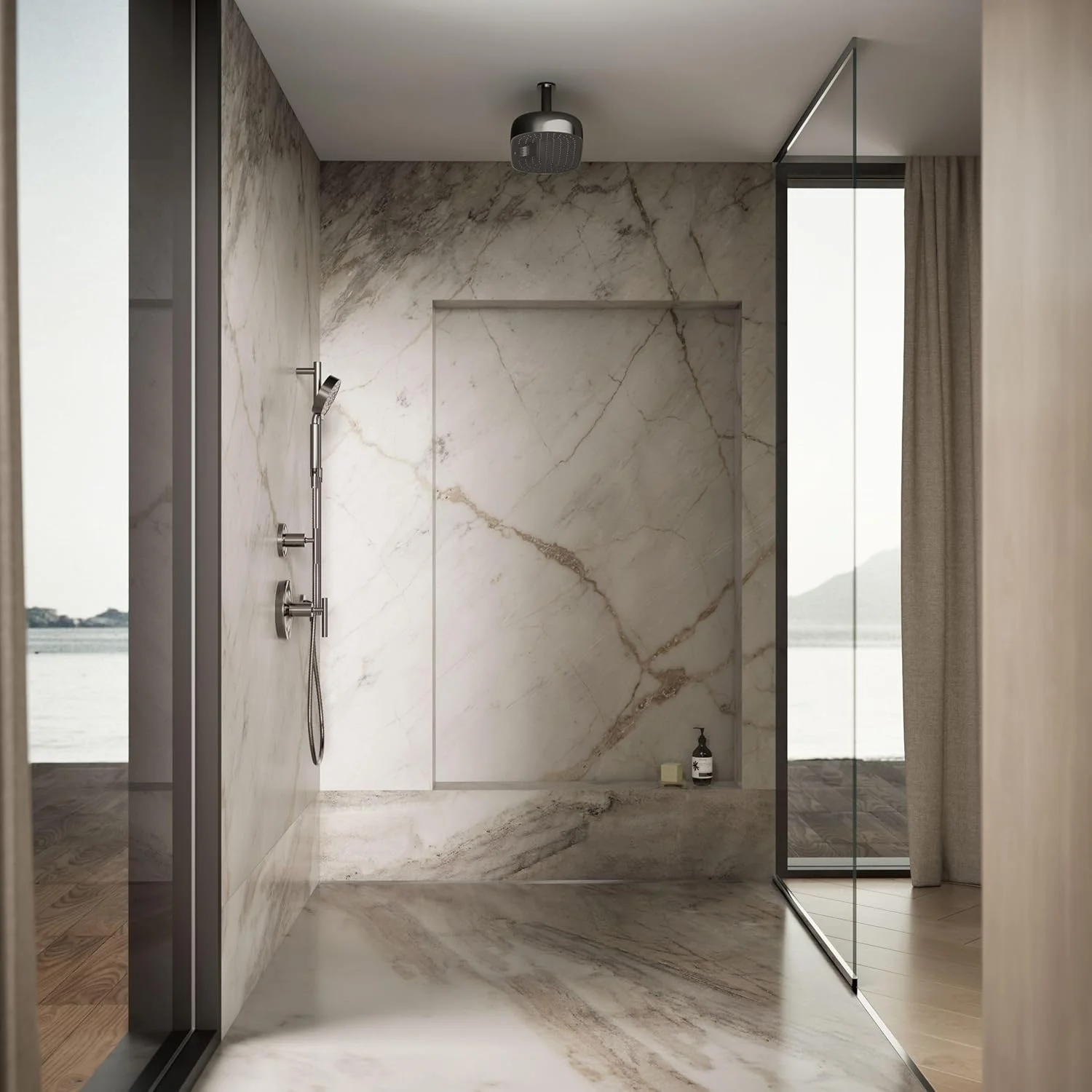 سردوش بارانی 18 اینچی KOHLER K-26297-TT STATEMENT™ 2F، تیتانیوم درخشان سردوش بارانی 18 اینچی KOHLER K-26297-TT STATEMENT™ 2F، تیتانیوم درخشان