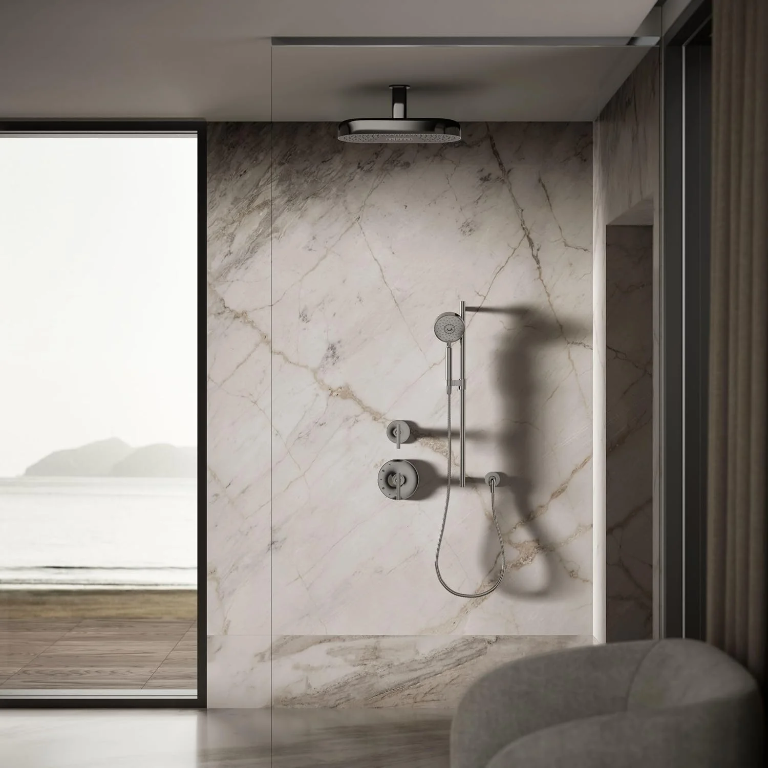 سردوش بارانی 18 اینچی KOHLER K-26297-TT STATEMENT™ 2F، تیتانیوم درخشان سردوش بارانی 18 اینچی KOHLER K-26297-TT STATEMENT™ 2F، تیتانیوم درخشان