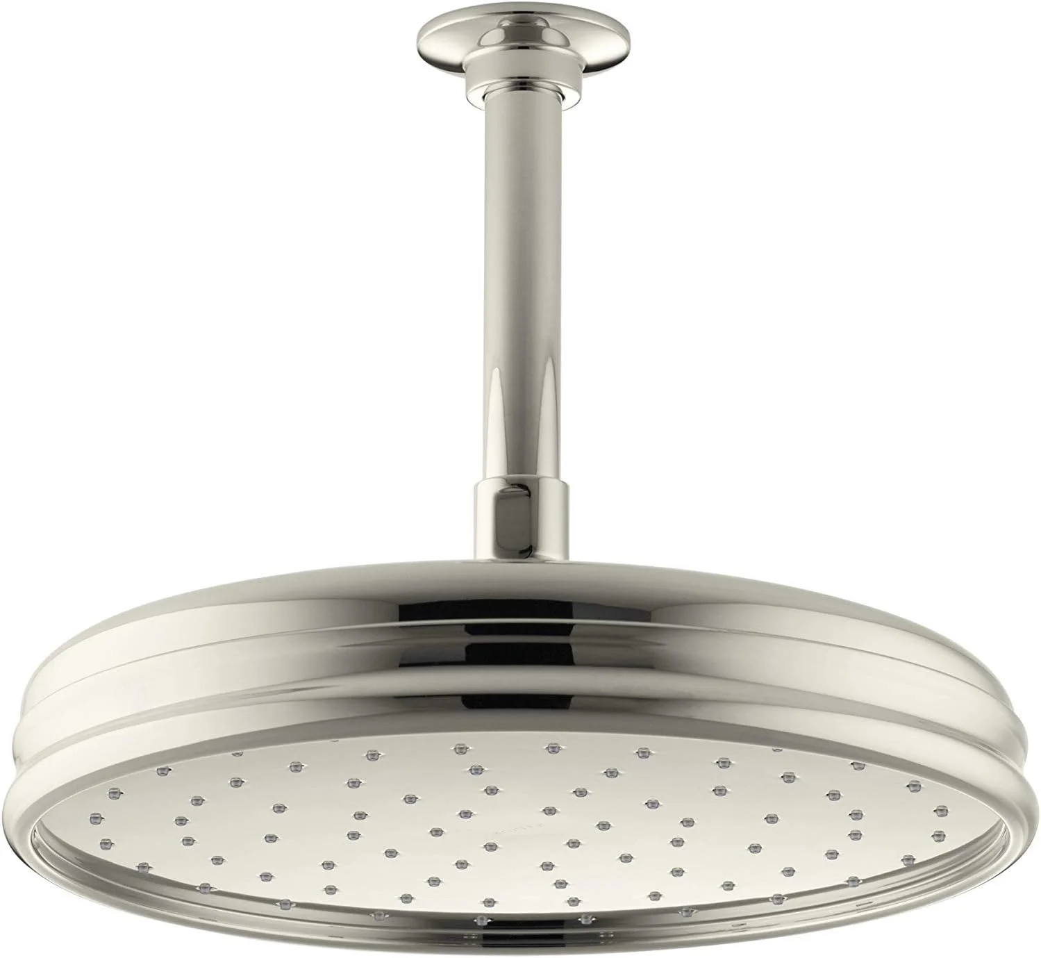 سردوش بارانی تک کاره 10 اینچی سنتی KOHLER 13693-SN، 2.5 gpm، نیکل پولیش شده