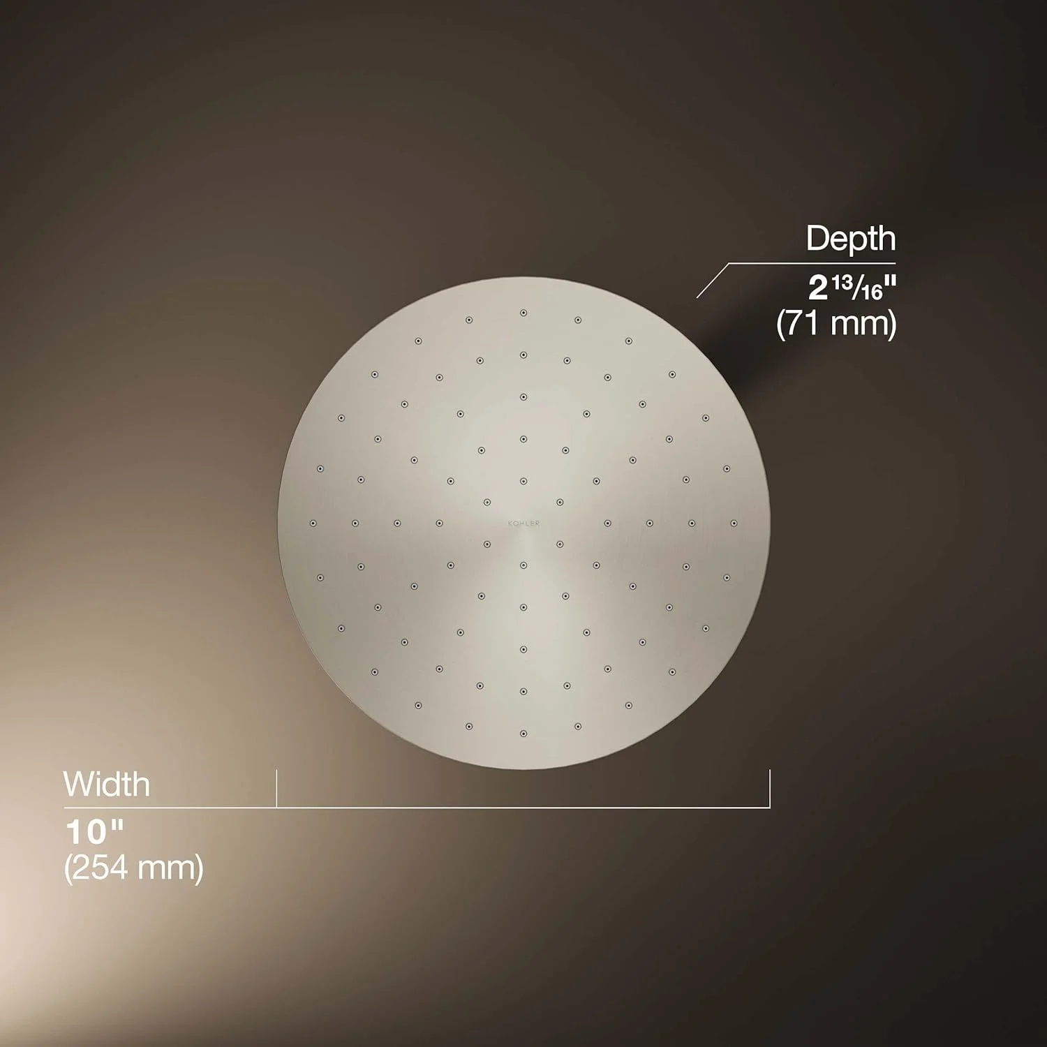 سردوش حمام Kohler K-13689-G-BN، نیکل برس خورده