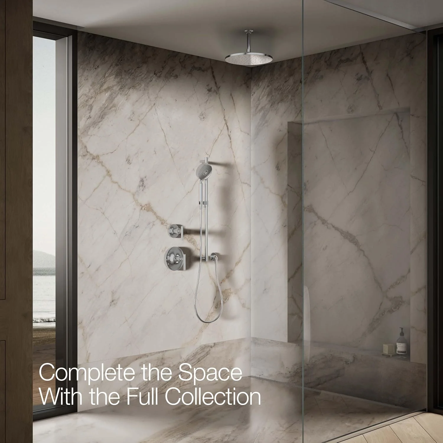 سردوش بارانی گرد مدرن KOHLER 13690-CP با فناوری اسپری القایی هوا Katalyst، 2.5 GPM، 12 اینچ، کروم براق سردوش بارانی گرد مدرن KOHLER 13690-CP با فناوری اسپری القایی هوا Katalyst، 2.5 GPM، 12 اینچ، کروم براق