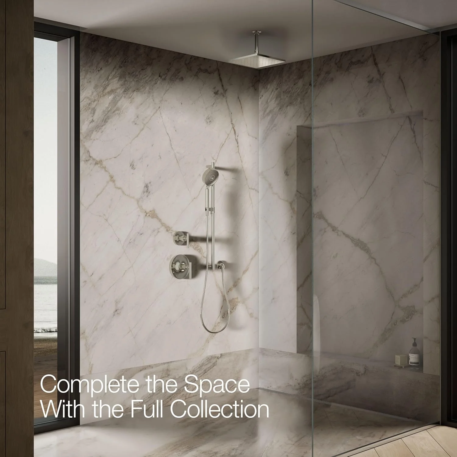 سردوش بارانی مربعی شکل مدرن KOHLER، 10 اینچ، تک کاره، 2.5 gpm سردوش بارانی مربعی شکل مدرن KOHLER، 10 اینچ، تک کاره، 2.5 gpm