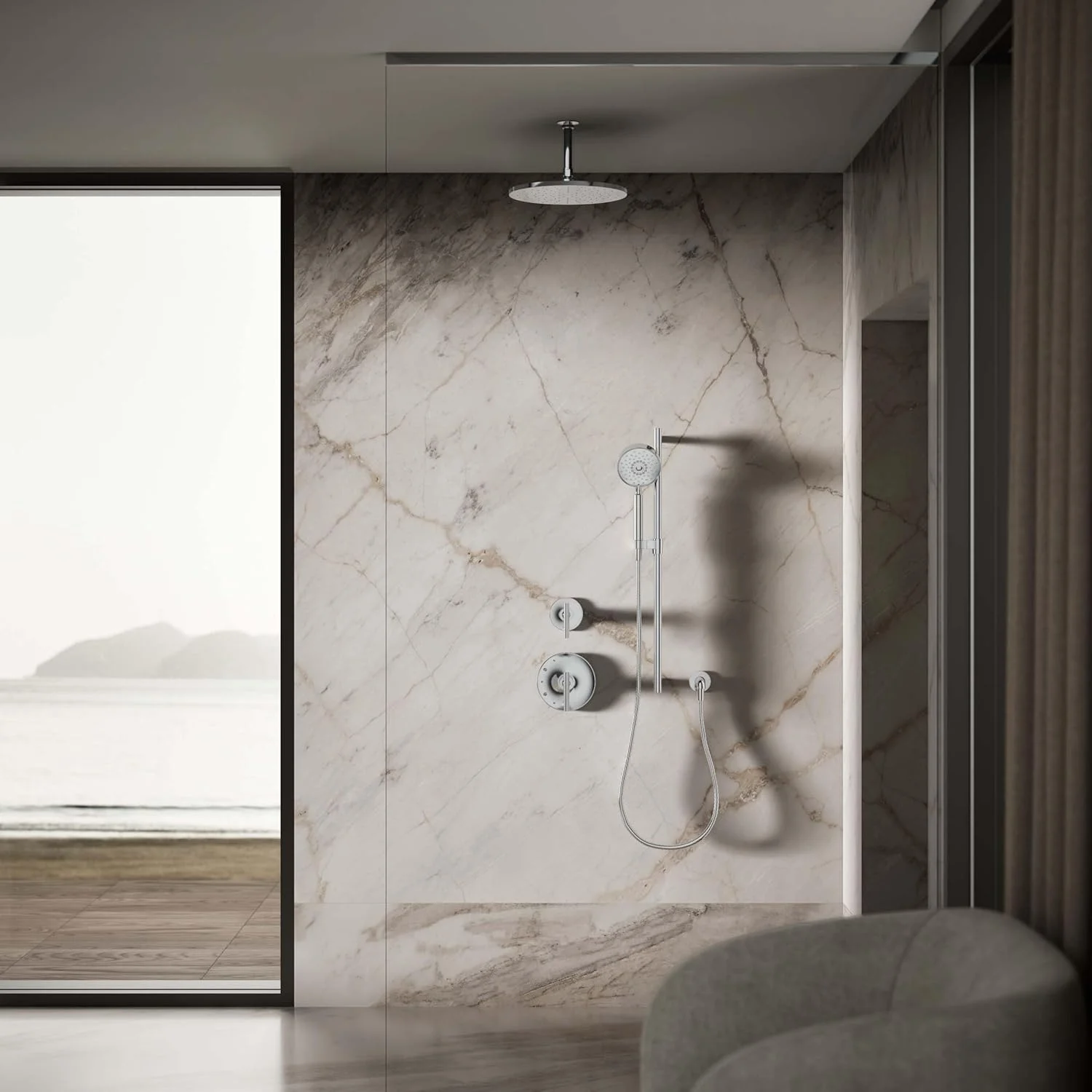 سردوش بارانی گرد مدرن KOHLER 13690-CP با فناوری اسپری القایی هوا Katalyst، 2.5 GPM، 12 اینچ، کروم براق سردوش بارانی گرد مدرن KOHLER 13690-CP با فناوری اسپری القایی هوا Katalyst، 2.5 GPM، 12 اینچ، کروم براق