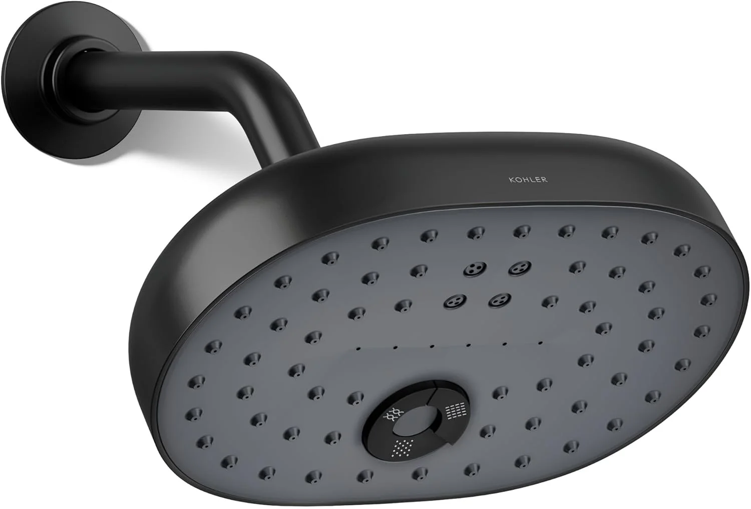 سردوش چند منظوره Kohler 26290-BL مدل Statement، نصب دیواری، 3 حالت اسپری، 9.5 لیتر در دقیقه، مشکی مات