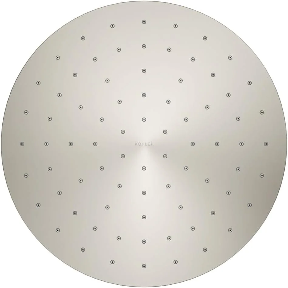 سردوش بارانی گرد 10 اینچی مدرن Kohler K-13689 با جریان 2.5 GPM و فناوری Katalyst Air-Inducti، نیکل برس خورده براق سردوش بارانی گرد 10 اینچی مدرن Kohler K-13689 با جریان 2.5 GPM و فناوری Katalyst Air-Inducti، نیکل برس خورده براق