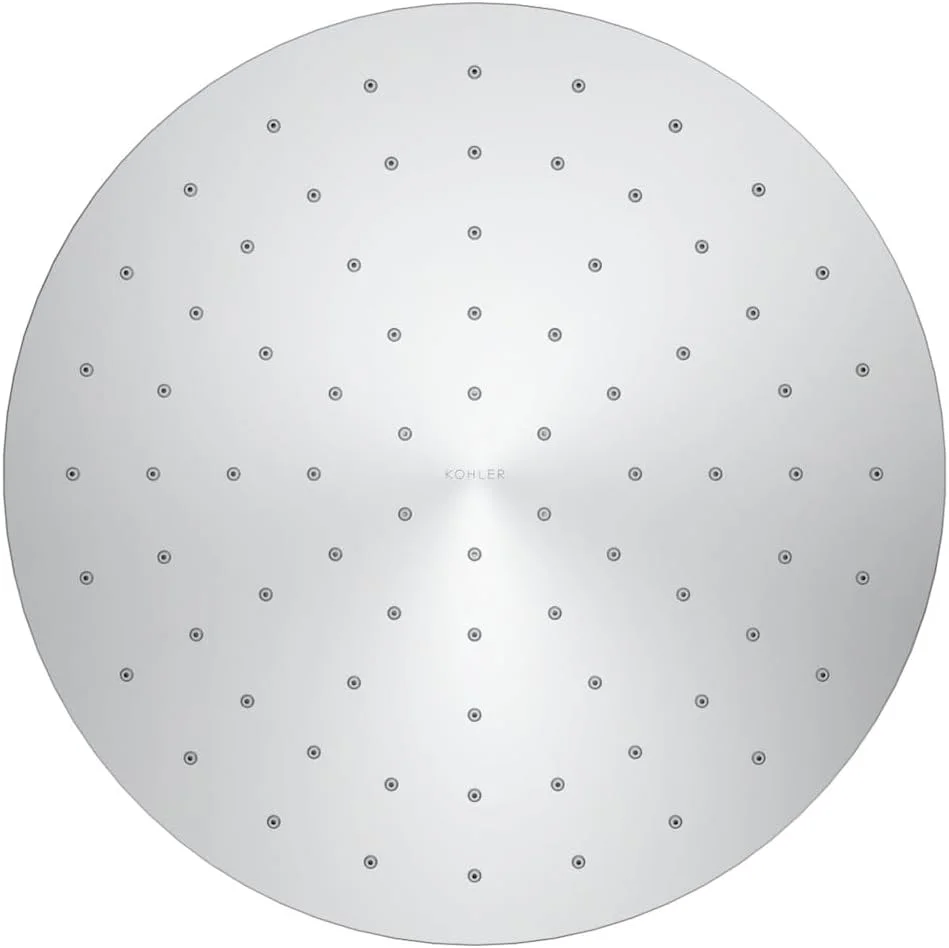 سردوش بارانی گرد 10 اینچی مدرن Kohler K-13689 با جریان 2.5 GPM و فناوری Katalyst Air-Inducti، نیکل برس خورده براق سردوش بارانی گرد 10 اینچی مدرن Kohler K-13689 با جریان 2.5 GPM و فناوری Katalyst Air-Inducti، نیکل برس خورده براق