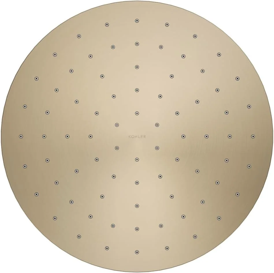 سردوش بارانی گرد 10 اینچی مدرن Kohler K-13689 با جریان 2.5 GPM و فناوری Katalyst Air-Inducti، نیکل برس خورده براق سردوش بارانی گرد 10 اینچی مدرن Kohler K-13689 با جریان 2.5 GPM و فناوری Katalyst Air-Inducti، نیکل برس خورده براق