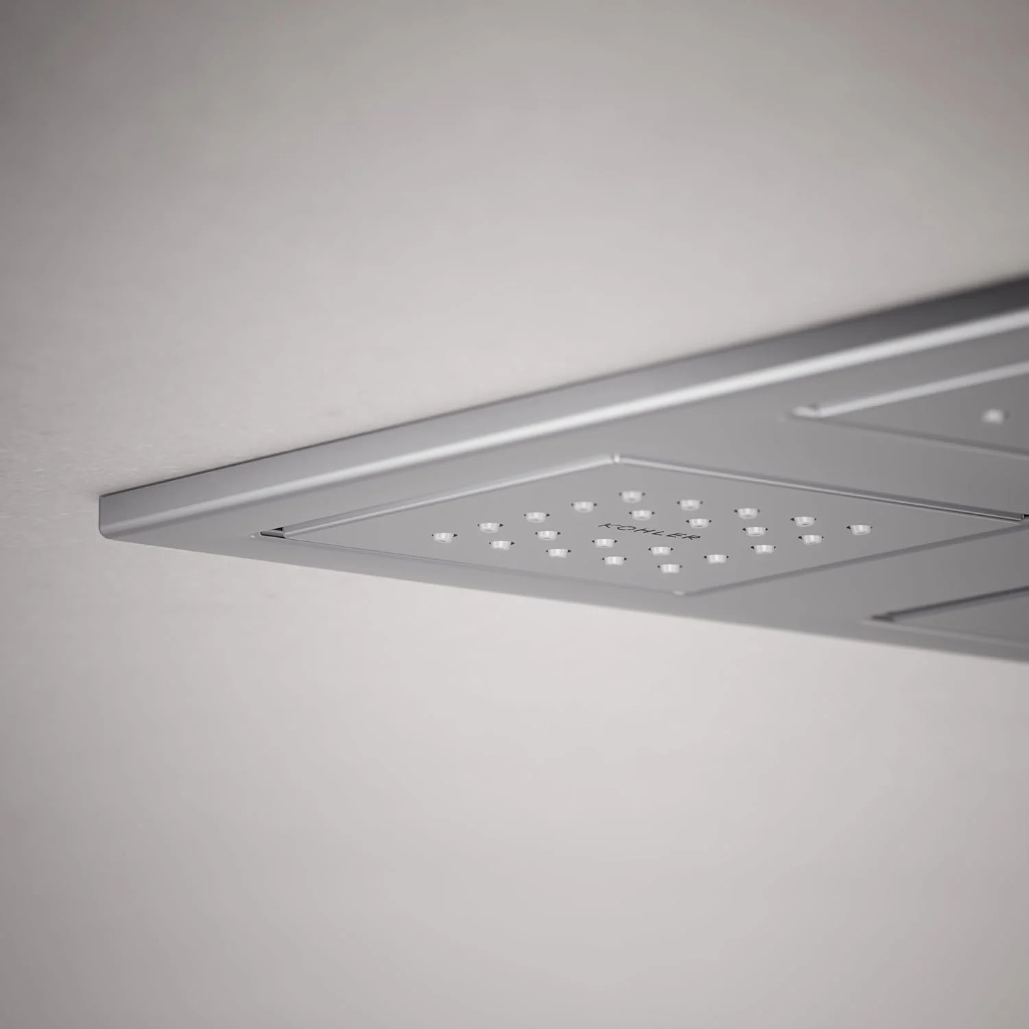 پنل دوش سقفی بارانی KOHLER K-98740-CP Watertile با 4 سر دوش 22 نازله، کروم براق