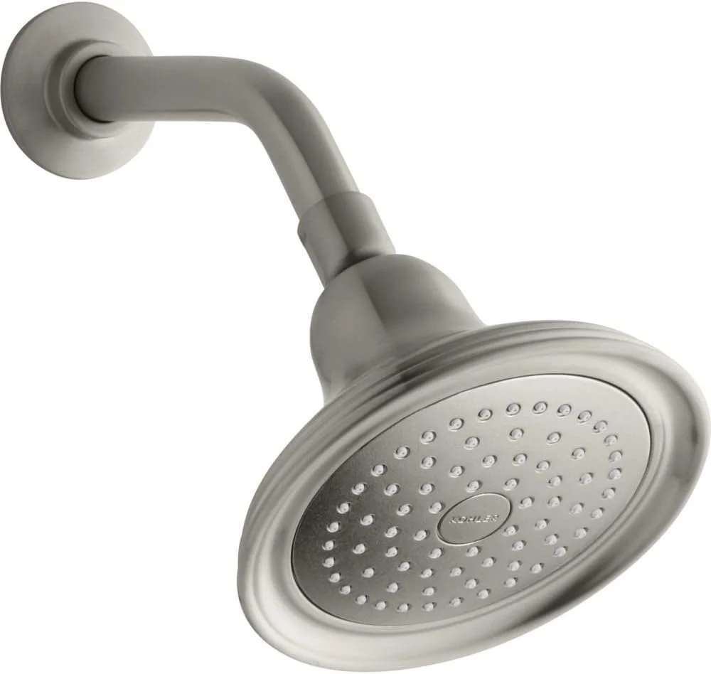 سردوش تک کاره کاتالیست Devonshire Kohler K-10391-AK-BN، نیکل برس خورده پر جنب و جوش