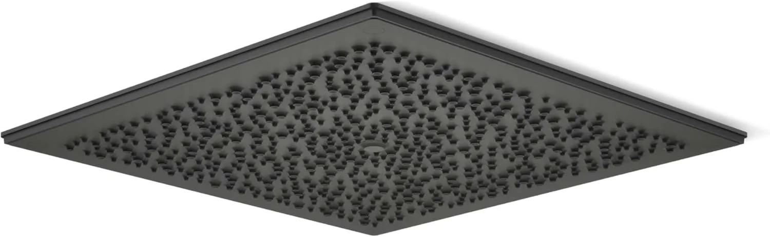 پنل دوش سقفی چند منظوره 19 اینچی KOHLER K-31110-58 مدل Real Rain، سر دوش بارانی سقفی، 2.5 GPM، خاکستری تندری