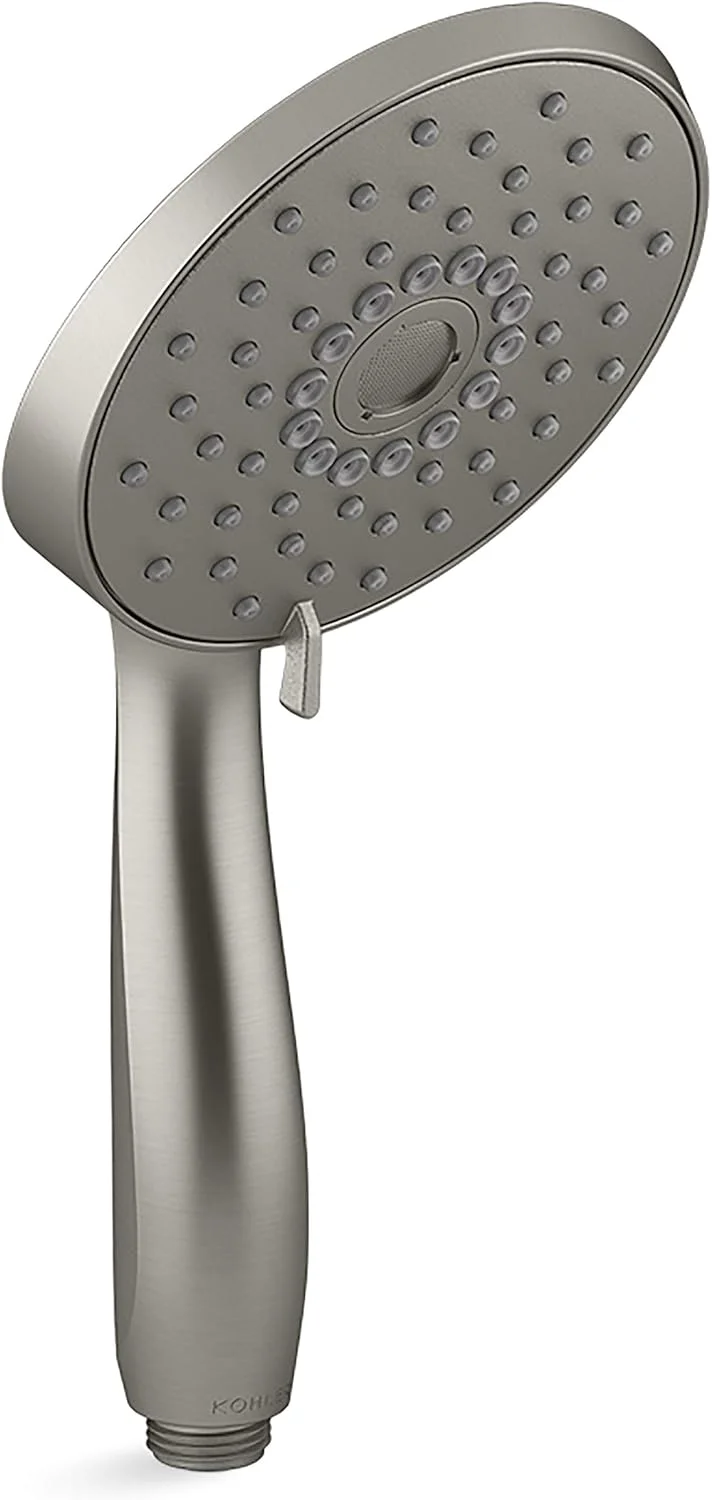 مجموعه دوش دستی چند منظوره KOHLER 22177-Bn Forté با سرعت جریان 2.5 Gpm و فناوری القای هوا Katalyst، نیکل برس خورده مجموعه دوش دستی چند منظوره KOHLER 22177-Bn Forté با سرعت جریان 2.5 Gpm و فناوری القای هوا Katalyst، نیکل برس خورده