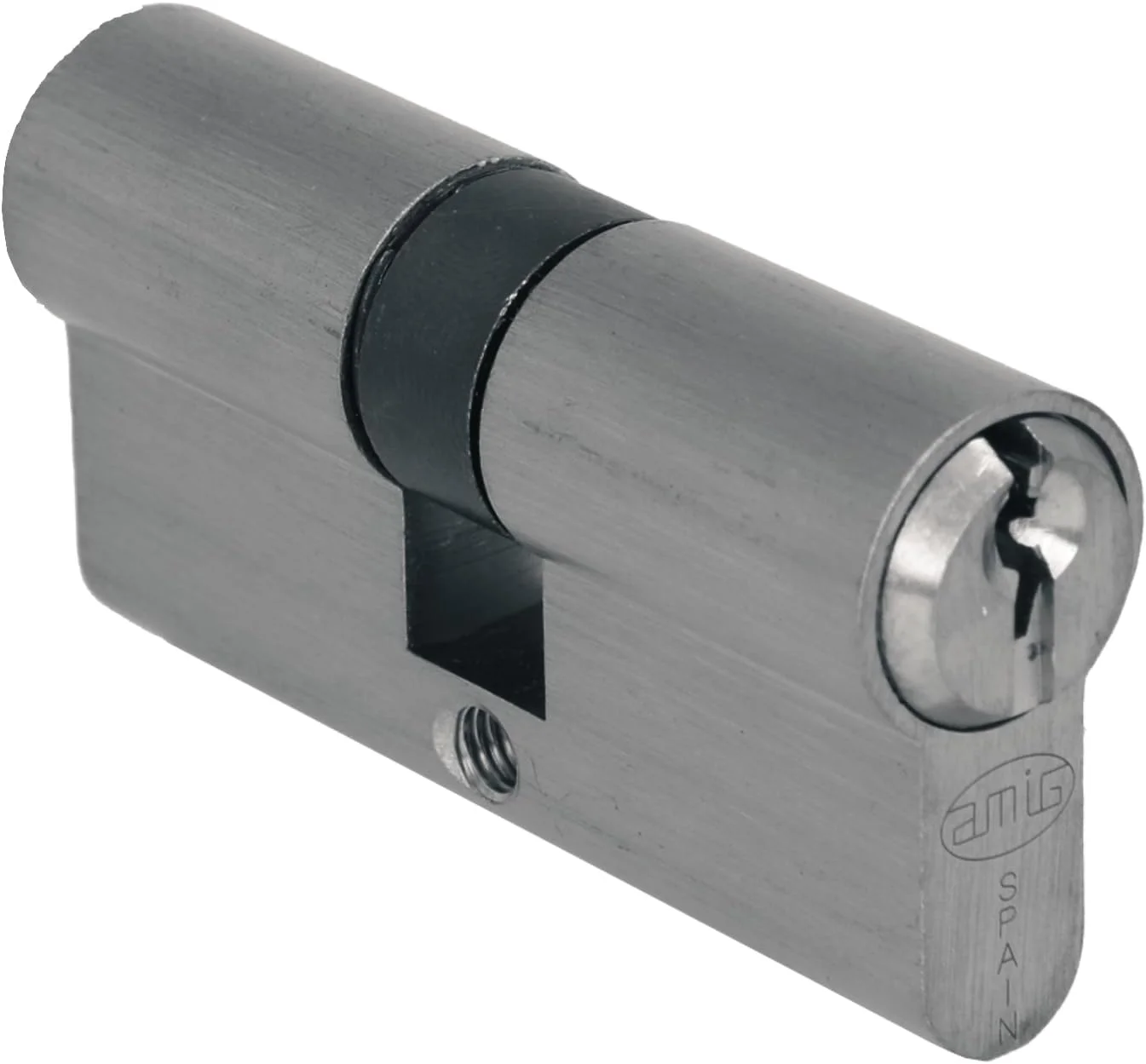 AMIG - سیلندر قفل درب - ابعاد: 70 میلی متر (35-35) - نیکل مات - 6 پین - دارای سیستم محافظت در برابر باز کردن قفل و ضد ضربه - شامل 3 کلید - پیچ ثابت کننده 65 میلی متری AMIG - سیلندر قفل درب - ابعاد: 70 میلی متر (35-35) - نیکل مات - 6 پین - دارای سیستم محافظت در برابر باز کردن قفل و ضد ضربه - شامل 3 کلید - پیچ ثابت کننده 65 میلی متری