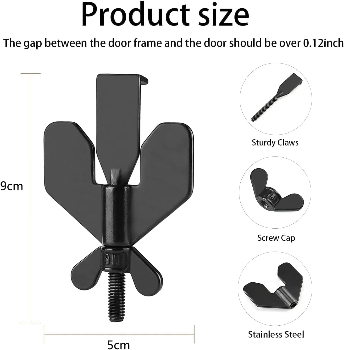 قفل درب قابل حمل Aputue، قفل امنیتی سنگین برای مسافرت بدون نیاز به نصب، دستگاه ایمنی اضافی برای خانه، هتل، آپارتمان، خوابگاه، مدرسه، دفتر، استفاده آسان، قفل محافظت از حریم خصوصی