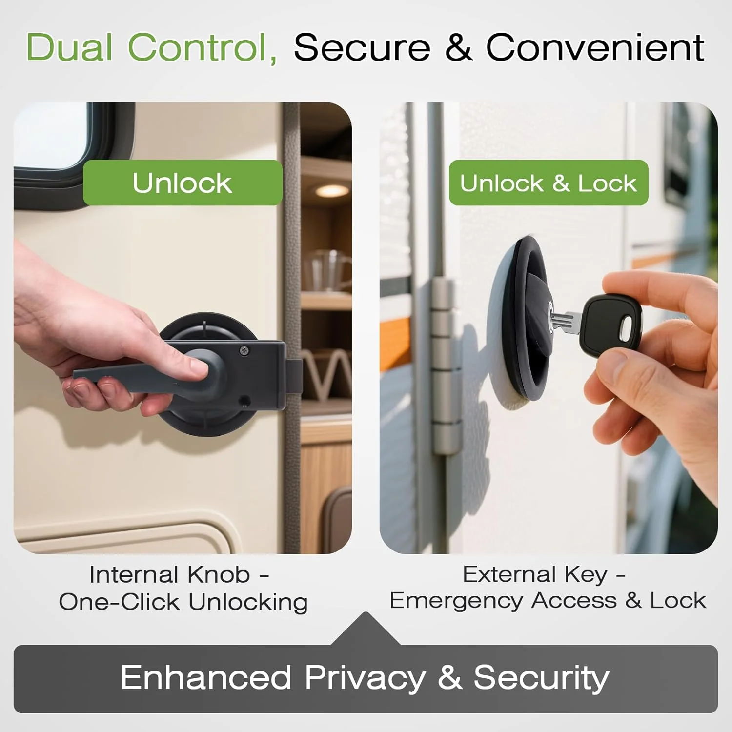 قفل درب کاروان گرد، قفل درب حمام، کنترل دوگانه فرورفته با کلید، سازگار با اکثر RV، ون کمپر، توالت، نصب آسان بدون سوراخکاری قفل درب کاروان گرد، قفل درب حمام، کنترل دوگانه فرورفته با کلید، سازگار با اکثر RV، ون کمپر، توالت، نصب آسان بدون سوراخکاری