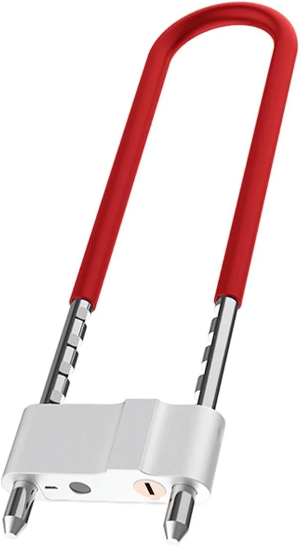 قفل اثر انگشت الکترونیکی هوشمند U شکل ABchat، قفل الکترونیکی U شکل ضد سرقت برای درب شیشه ای مغازه و اداره، مناسب برای دوچرخه و موتور سیکلت - مشکی (رنگ: قرمز) قفل اثر انگشت الکترونیکی هوشمند U شکل ABchat، قفل الکترونیکی U شکل ضد سرقت برای درب شیشه ای مغازه و اداره، مناسب برای دوچرخه و موتور سیکلت - مشکی (رنگ: قرمز)