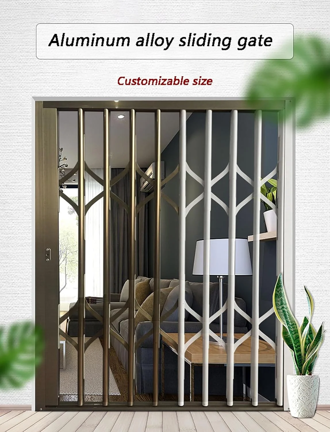 نرده امنیتی تلسکوپی آلومینیومی - درب تاشو کشویی پاسیو با قفل ضد سرقت، عرض قابل گسترش 81-119 سانتی متر برای ضد سرقت منزل، بالکن (110x140 سانتی متر) نرده امنیتی تلسکوپی آلومینیومی - درب تاشو کشویی پاسیو با قفل ضد سرقت، عرض قابل گسترش 81-119 سانتی متر برای ضد سرقت منزل، بالکن (110x140 سانتی متر)