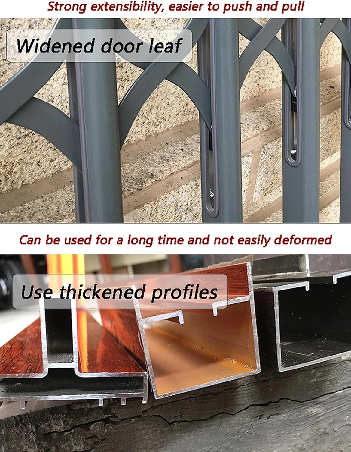 نرده امنیتی تلسکوپی آلومینیومی - درب تاشو کشویی پاسیو با قفل ضد سرقت، عرض قابل گسترش 81-119 سانتی متر برای ضد سرقت منزل، بالکن (110x140 سانتی متر) نرده امنیتی تلسکوپی آلومینیومی - درب تاشو کشویی پاسیو با قفل ضد سرقت، عرض قابل گسترش 81-119 سانتی متر برای ضد سرقت منزل، بالکن (110x140 سانتی متر)