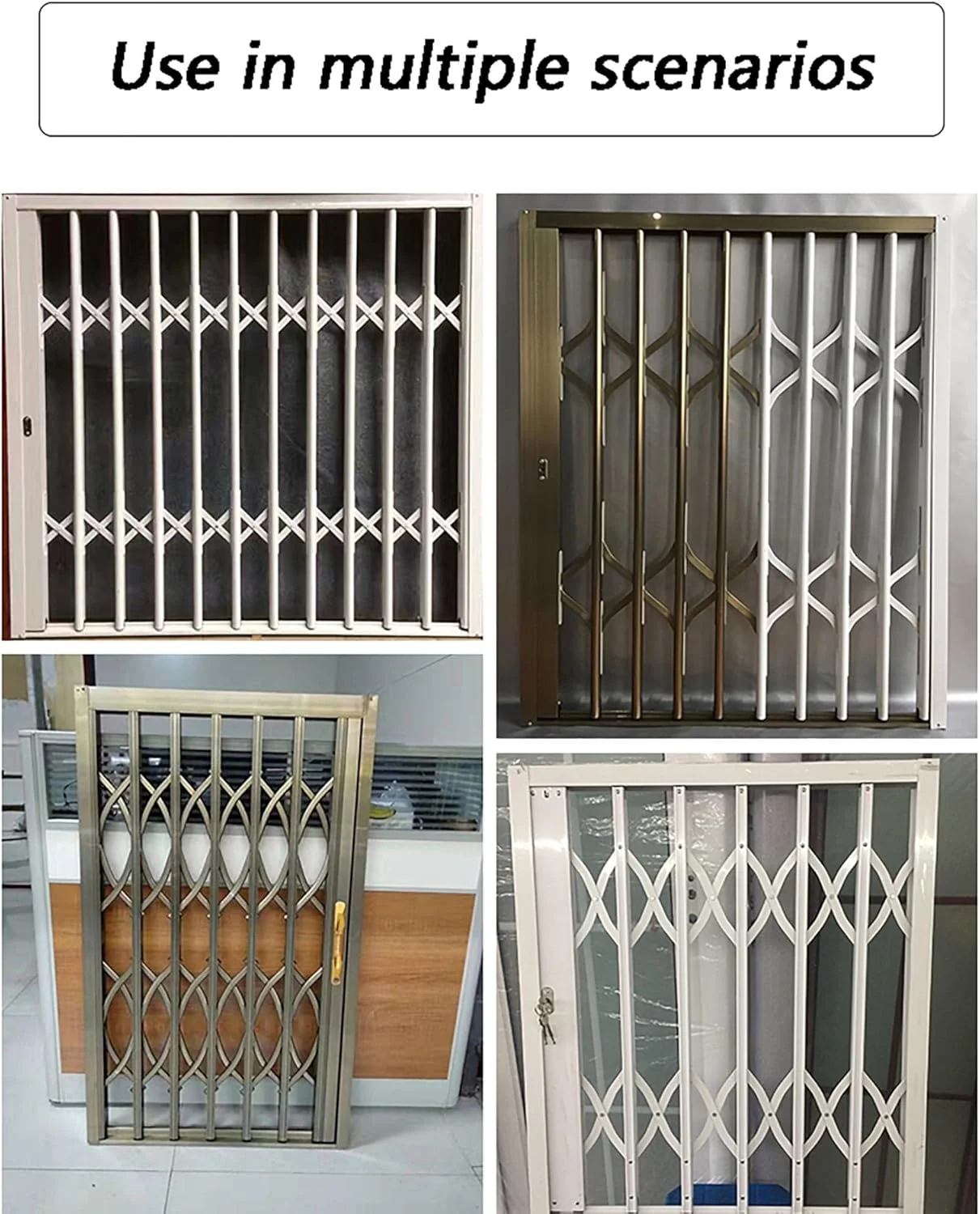 نرده امنیتی تلسکوپی آلومینیومی - درب تاشو کشویی پاسیو با قفل ضد سرقت، عرض قابل گسترش 81-119 سانتی متر برای ضد سرقت منزل، بالکن (110x140 سانتی متر) نرده امنیتی تلسکوپی آلومینیومی - درب تاشو کشویی پاسیو با قفل ضد سرقت، عرض قابل گسترش 81-119 سانتی متر برای ضد سرقت منزل، بالکن (110x140 سانتی متر)