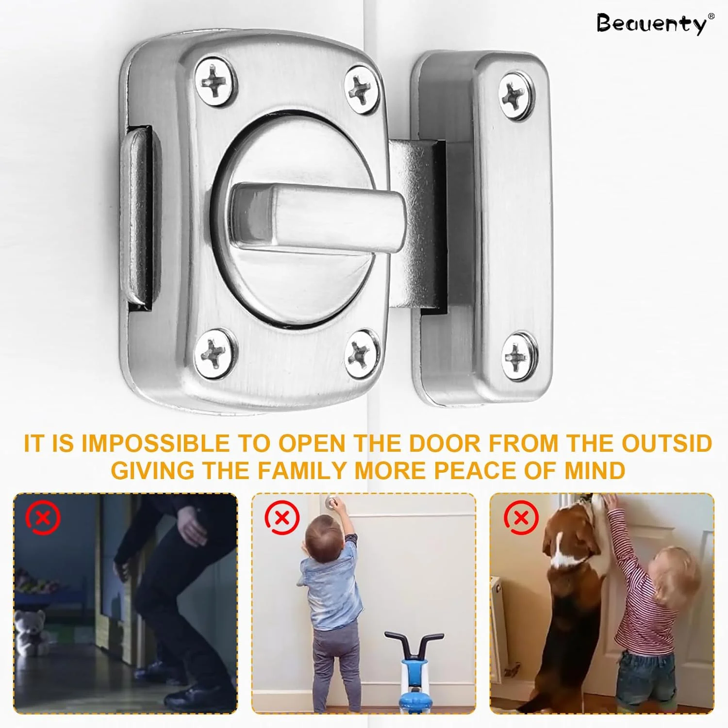 قفل چرخشی Beauenty، قفل کشویی درب ایمنی، قفل پیچ امنیتی قفل چرخشی Beauenty، قفل کشویی درب ایمنی، قفل پیچ امنیتی