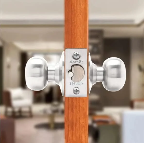 قفل استوانه‌ای درب ورودی Dorset با طول 70 میلی‌متر - قفل دستگیره استوانه‌ای هوشمند برای درب‌های ورودی | روکش استیل - ETTOSS (70mm)