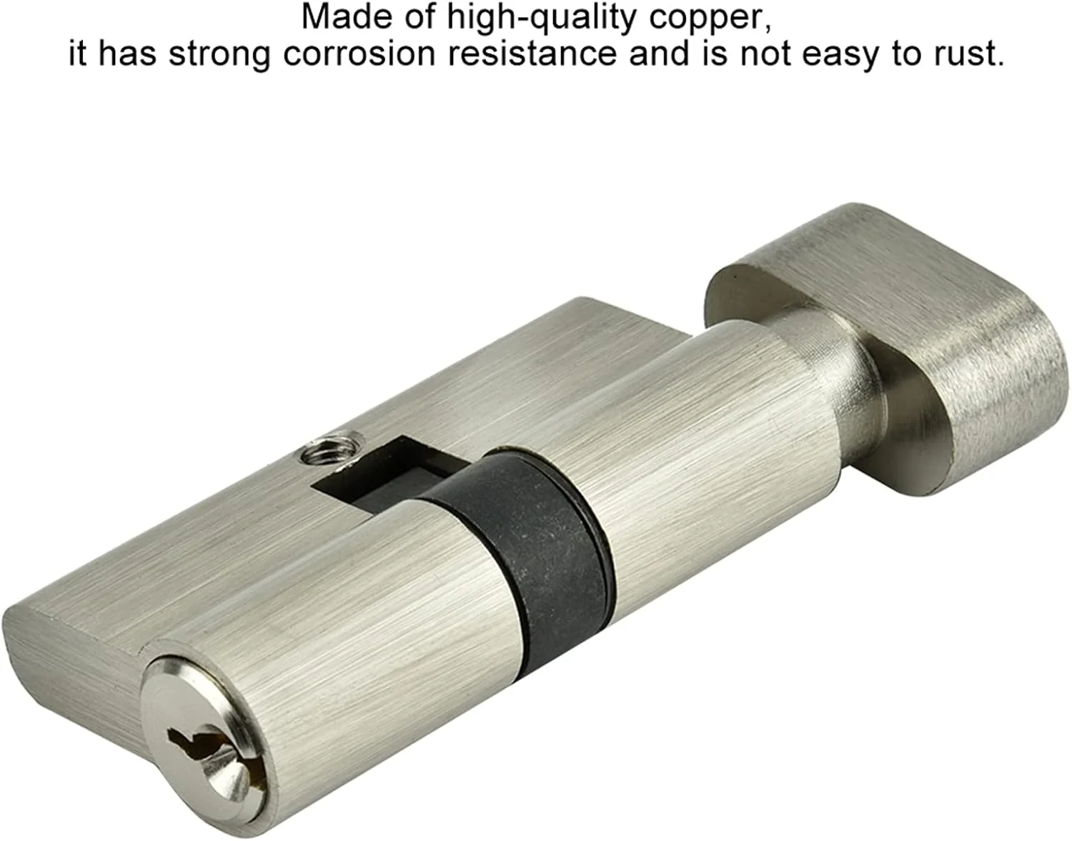 سیلندر قفل درب با کلید، سیلندر قفل درب مسی تک بازشو ضد سرقت مقاوم در برابر خوردگی و ضد زنگ، مناسب برای درب های چوبی، درب آلومینیومی (L=60mm(30/30)) سیلندر قفل درب با کلید، سیلندر قفل درب مسی تک بازشو ضد سرقت مقاوم در برابر خوردگی و ضد زنگ، مناسب برای درب های چوبی، درب آلومینیومی (L=60mm(30/30))