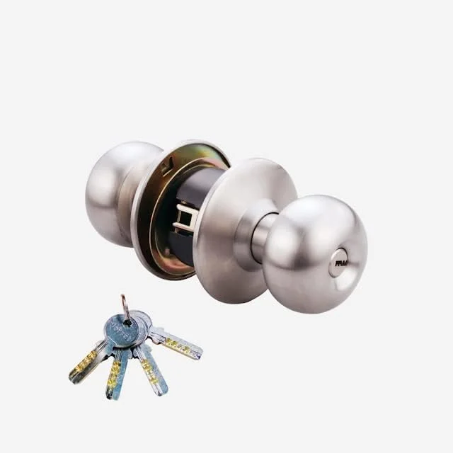 قفل استوانه‌ای درب ورودی Dorset با طول 70 میلی‌متر - قفل دستگیره استوانه‌ای هوشمند برای درب‌های ورودی | روکش استیل - ETTOSS (70mm)