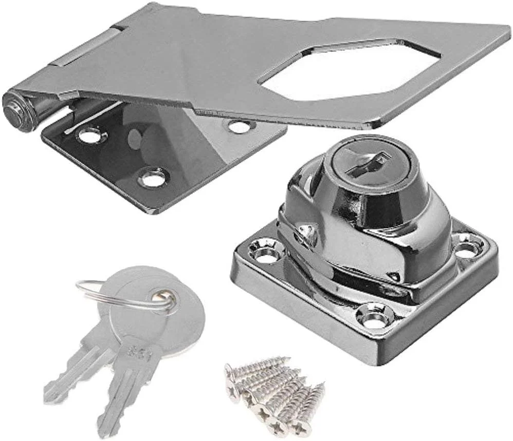 دینگچی (100 عدد) بست قفل درب، سگک قفل درب قدیمی، قفل کابینت کمد کشو، سگک قفل درب منزل از سوراخ