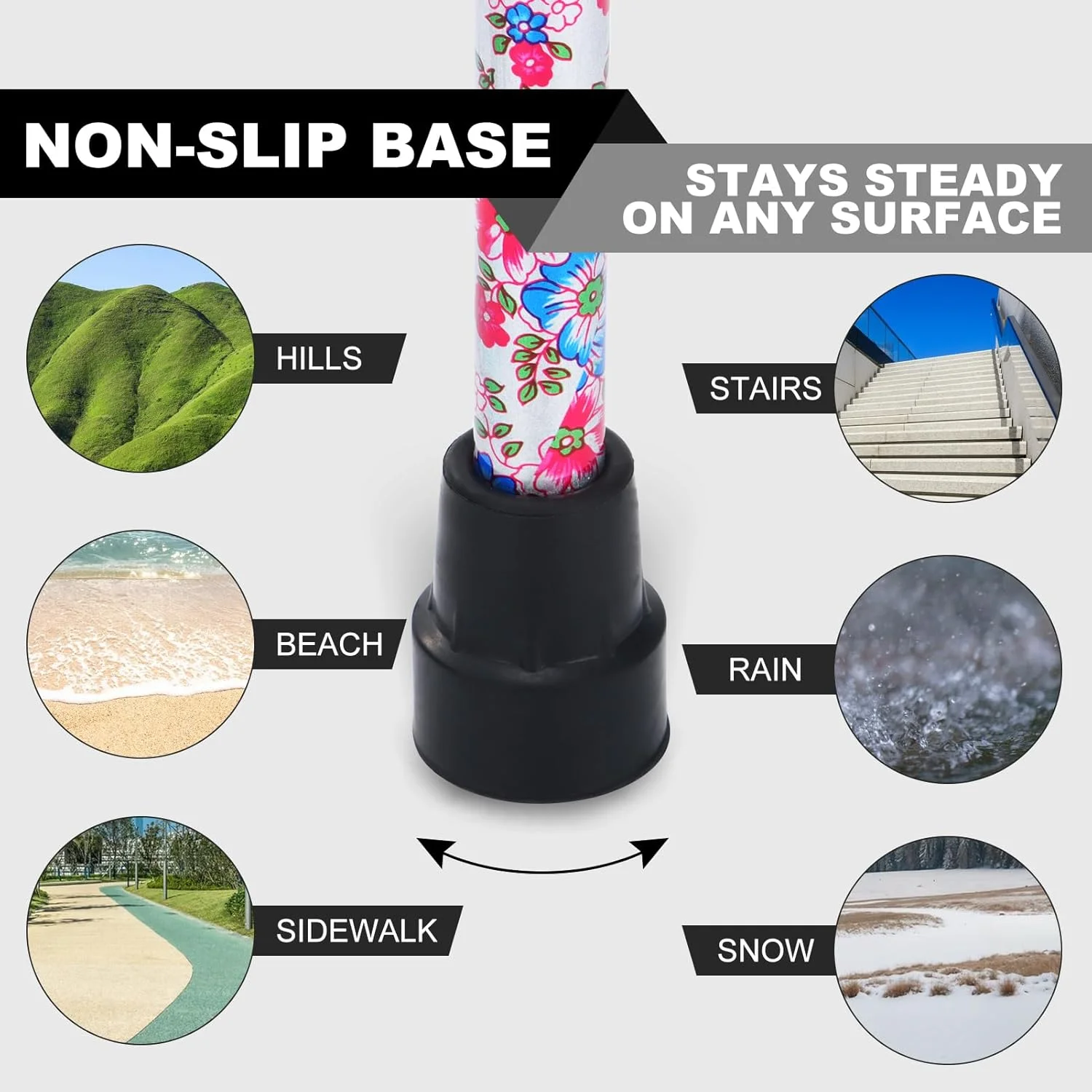 عصای پیادهروی پارلورا برای زنان و مردان، تاشو، سبک وزن، شیک، عصای تاشو | عصا برای سالمندان و بزرگسالان با دسته T راحت عصای پیادهروی پارلورا برای زنان و مردان، تاشو، سبک وزن، شیک، عصای تاشو | عصا برای سالمندان و بزرگسالان با دسته T راحت