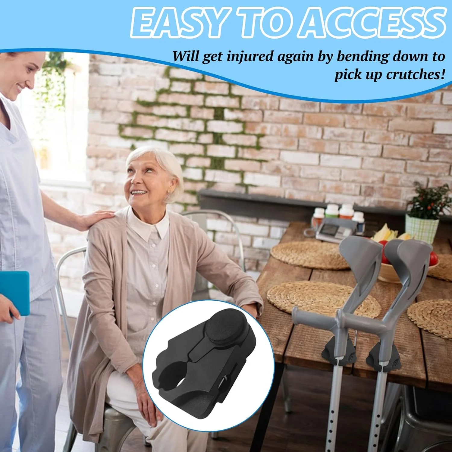 بسته 2 عددی نگهدارنده عصا کالریچ، نگهدارنده عصای پیاده روی برای میز، نگهدارنده چوب برای تمام عصاها یا لوازم جانبی عصا بسته 2 عددی نگهدارنده عصا کالریچ، نگهدارنده عصای پیاده روی برای میز، نگهدارنده چوب برای تمام عصاها یا لوازم جانبی عصا