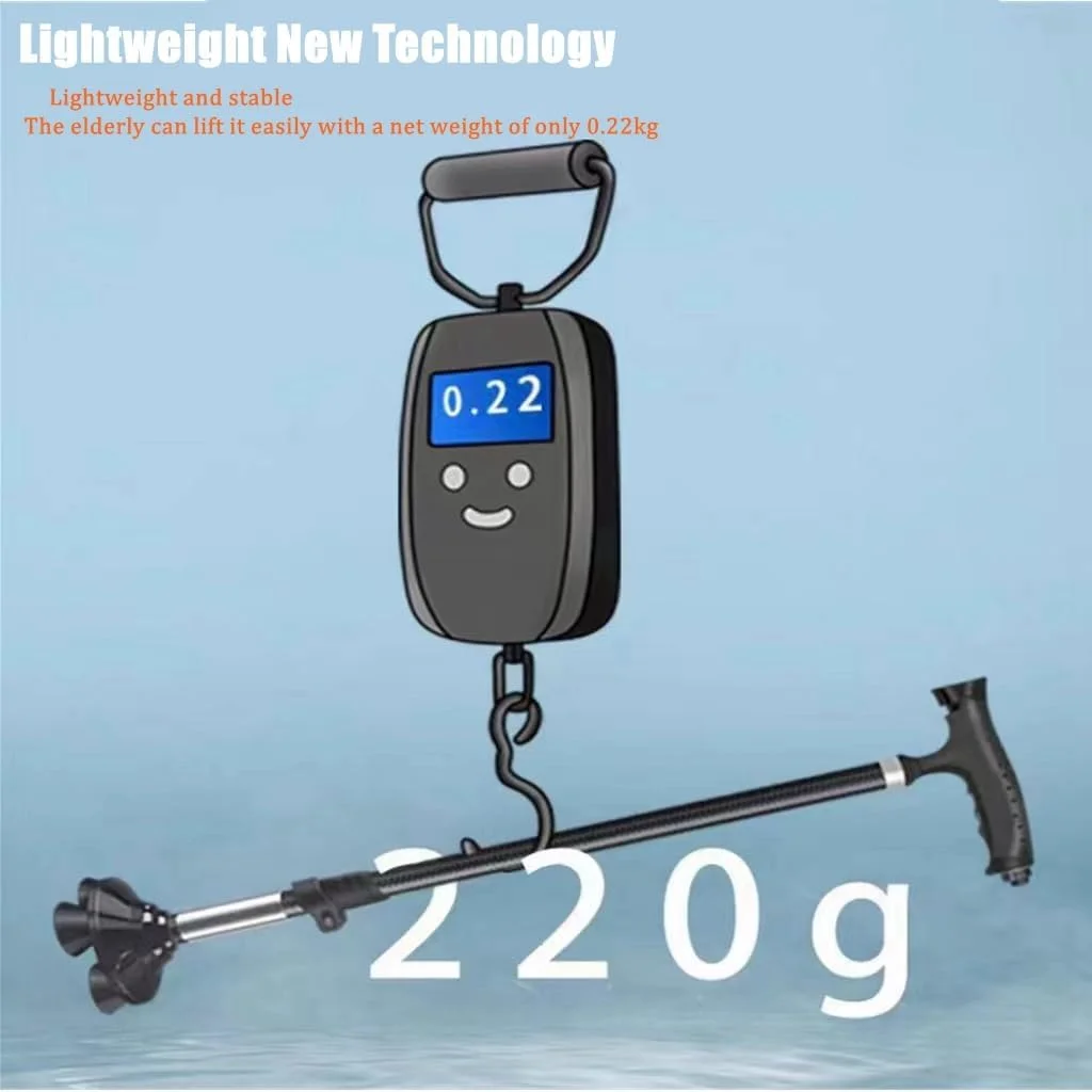 عصای سالمندان کول بیبی، عصای تلسکوپی فوق سبک کربنی، عصای چند منظوره، عصای خودایستا با چراغ LED، دسته ماساژ مغناطیسی. عصای سالمندان کول بیبی، عصای تلسکوپی فوق سبک کربنی، عصای چند منظوره، عصای خودایستا با چراغ LED، دسته ماساژ مغناطیسی.