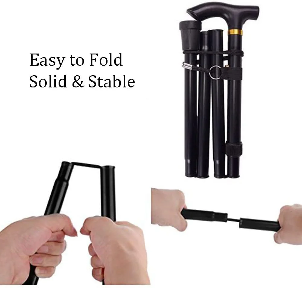 عصای پیاده روی تاشو برای زنان و مردان سالمند، عصاهای تاشو سبک وزن برای حفظ تعادل سالمندان، عصاهای قابل تنظیم، عصا و زیر بغل برای بزرگسالان، bastones para caminar Mujer & Hombre عصای پیاده روی تاشو برای زنان و مردان سالمند، عصاهای تاشو سبک وزن برای حفظ تعادل سالمندان، عصاهای قابل تنظیم، عصا و زیر بغل برای بزرگسالان، bastones para caminar Mujer & Hombre