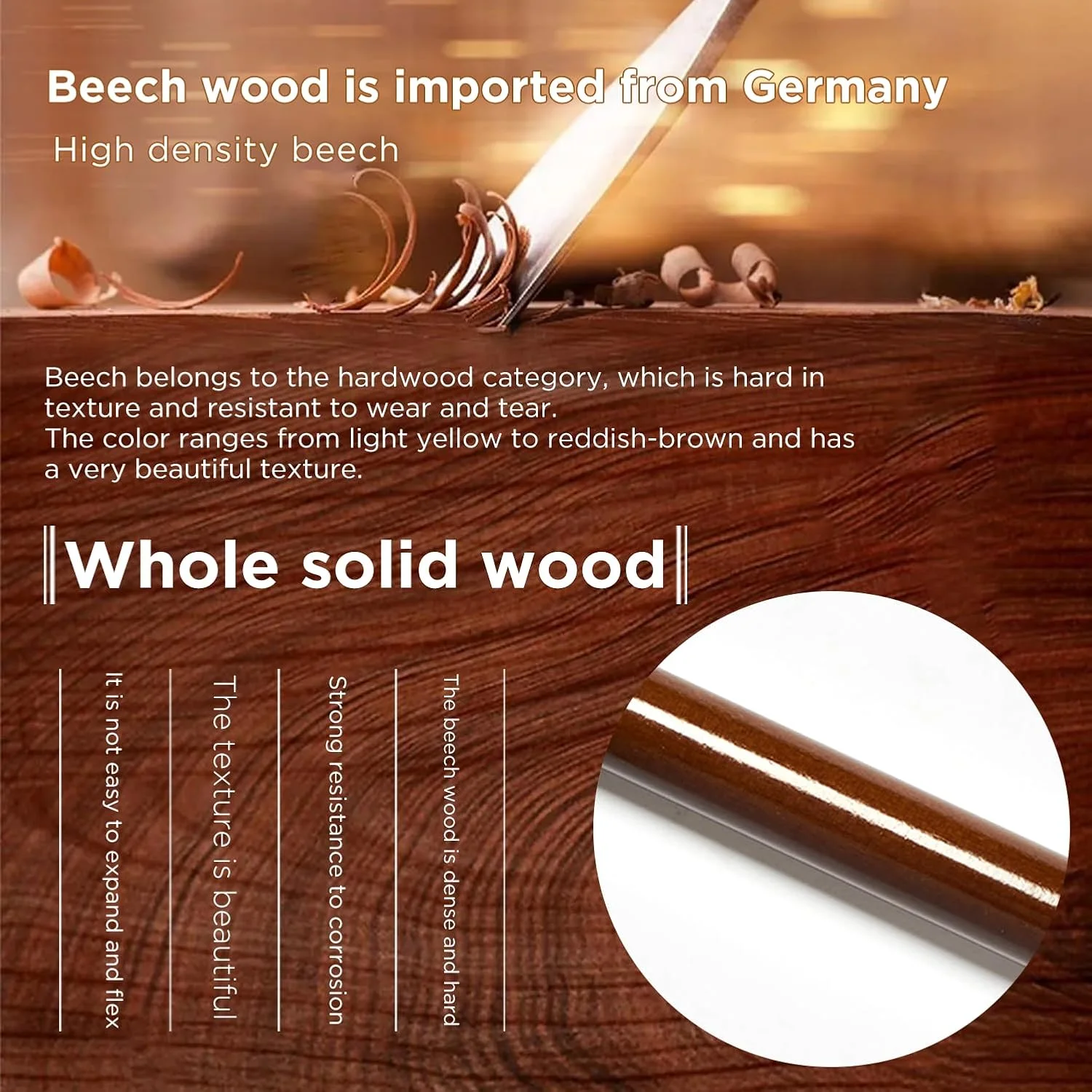 عصای چوبی دست ساز GUYUE برای مردان و زنان، عصای چوبی ارگونومیک برای سالمندان، دارای نوک لاستیکی بهتر - 37 اینچ عصای چوبی دست ساز GUYUE برای مردان و زنان، عصای چوبی ارگونومیک برای سالمندان، دارای نوک لاستیکی بهتر - 37 اینچ