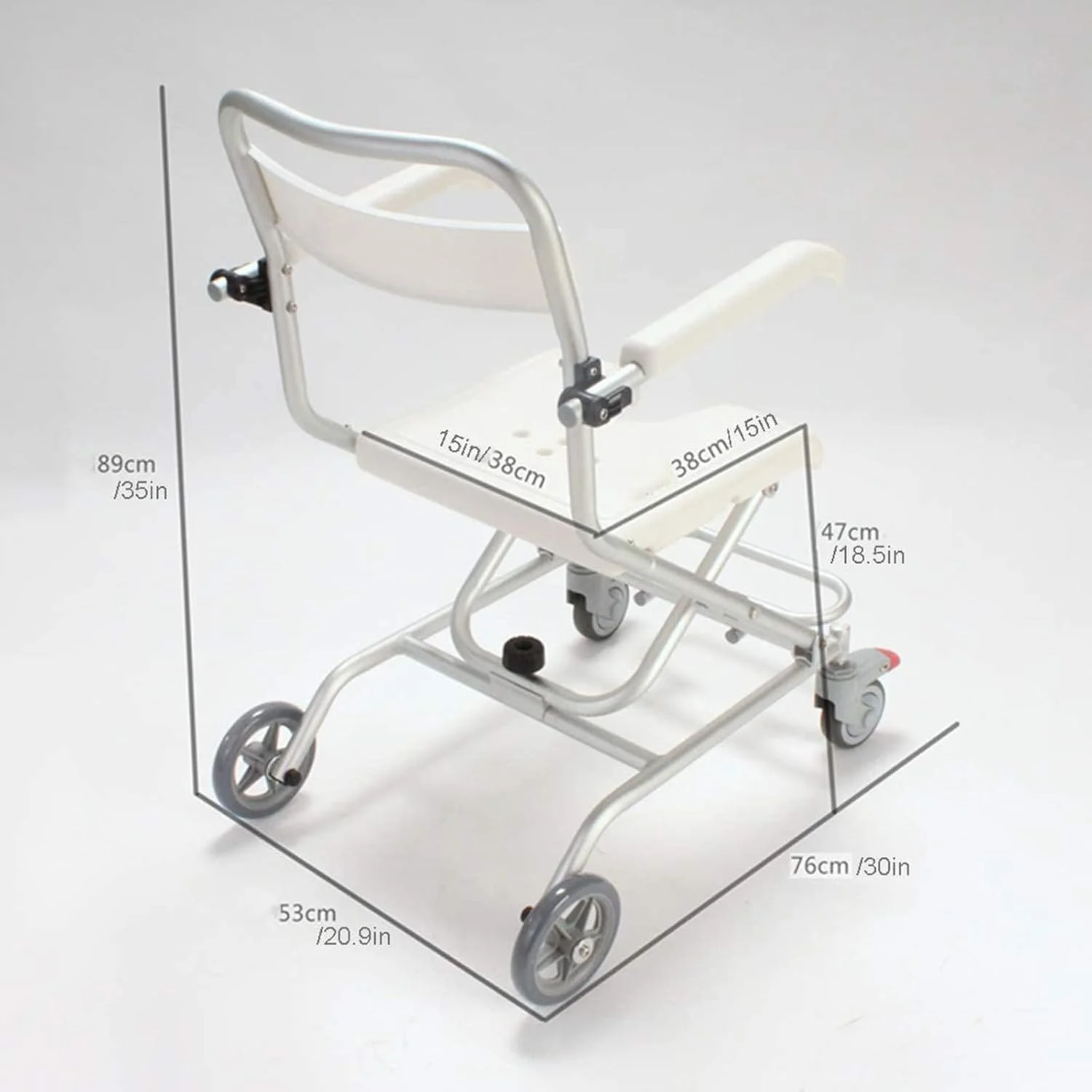 واکر رولیتور تاشو ایستاده GzxLaY، صندلی حمل و نقل قابل حمل با چرخ، تکیه گاه آرنج و صندلی راحت، زیرپایی مقاوم برای سالمندان واکر رولیتور تاشو ایستاده GzxLaY، صندلی حمل و نقل قابل حمل با چرخ، تکیه گاه آرنج و صندلی راحت، زیرپایی مقاوم برای سالمندان