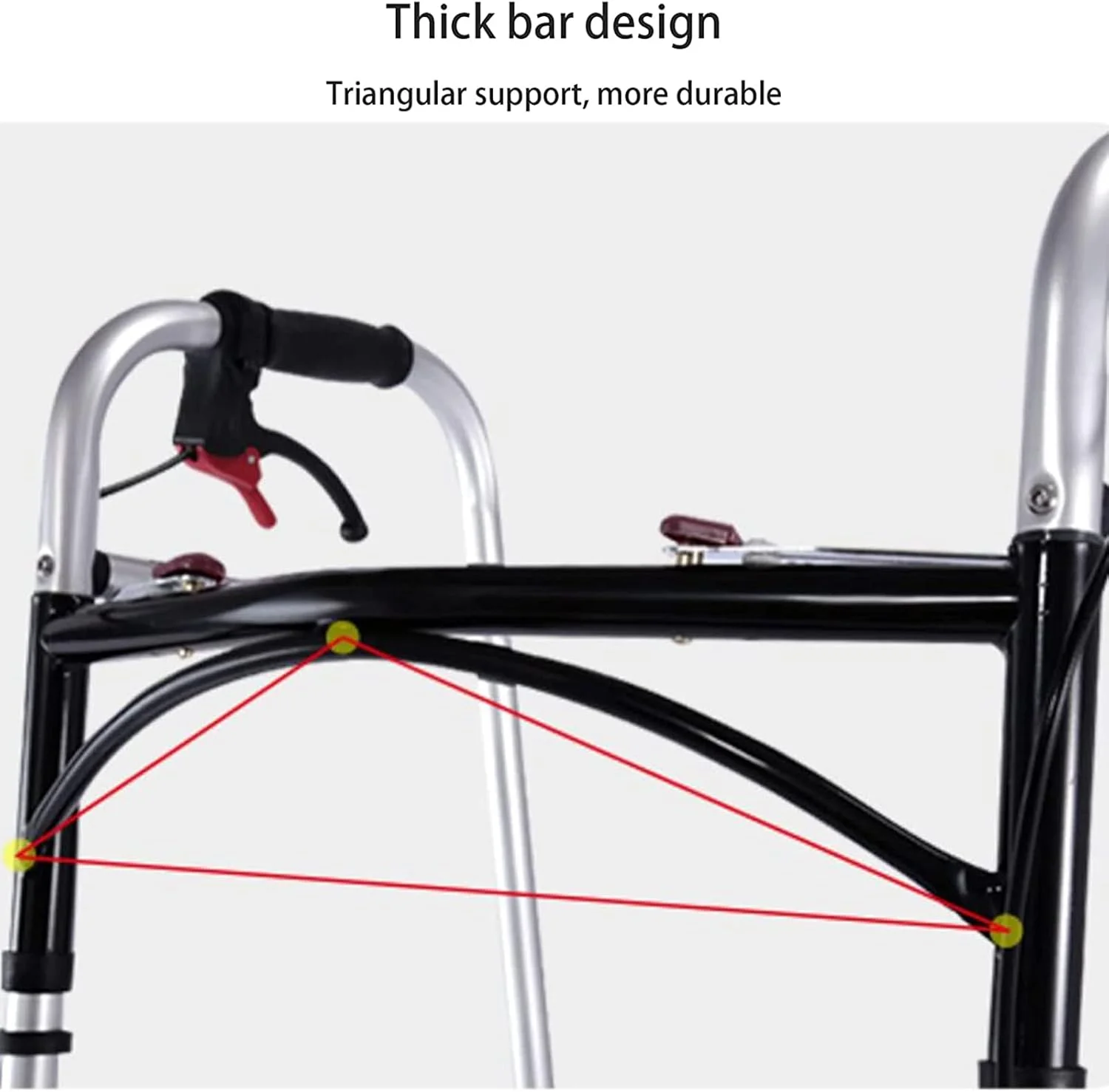 واکر تاشو سبک وزن GzxLaY با چرخ، برای افراد با تحرک محدود و افراد دارای معلولیت برای سالمندان و بزرگسالان واکر تاشو سبک وزن GzxLaY با چرخ، برای افراد با تحرک محدود و افراد دارای معلولیت برای سالمندان و بزرگسالان