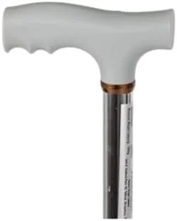 عصای پیاده روی چهار پایه قابل تنظیم مصباح [نقره ای]