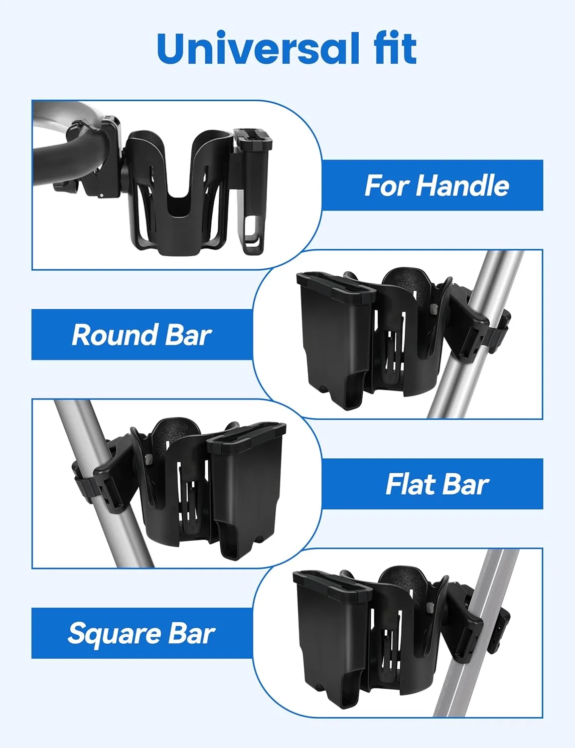 جا لیوانی ویلچر با نگهدارنده تلفن، جا لیوانی 2 در 1 واکر، گیره چرخان 360 درجه با محافظت در برابر ضربه سیلیکونی، لوازم جانبی برای رولیتور واکر با صندلی، ویلچر، واکر، کمپر، ماشین گلف جا لیوانی ویلچر با نگهدارنده تلفن، جا لیوانی 2 در 1 واکر، گیره چرخان 360 درجه با محافظت در برابر ضربه سیلیکونی، لوازم جانبی برای رولیتور واکر با صندلی، ویلچر، واکر، کمپر، ماشین گلف