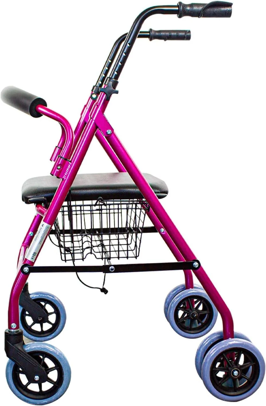 رولیتور واکر سالمندان موبیکلینیک، مدل پرادو، برند اروپایی، تاشو سبک وزن با طراحی متمایز، ترمز فشاری، دارای نشیمنگاه و 4 چرخ آلومینیومی، صورتی رولیتور واکر سالمندان موبیکلینیک، مدل پرادو، برند اروپایی، تاشو سبک وزن با طراحی متمایز، ترمز فشاری، دارای نشیمنگاه و 4 چرخ آلومینیومی، صورتی