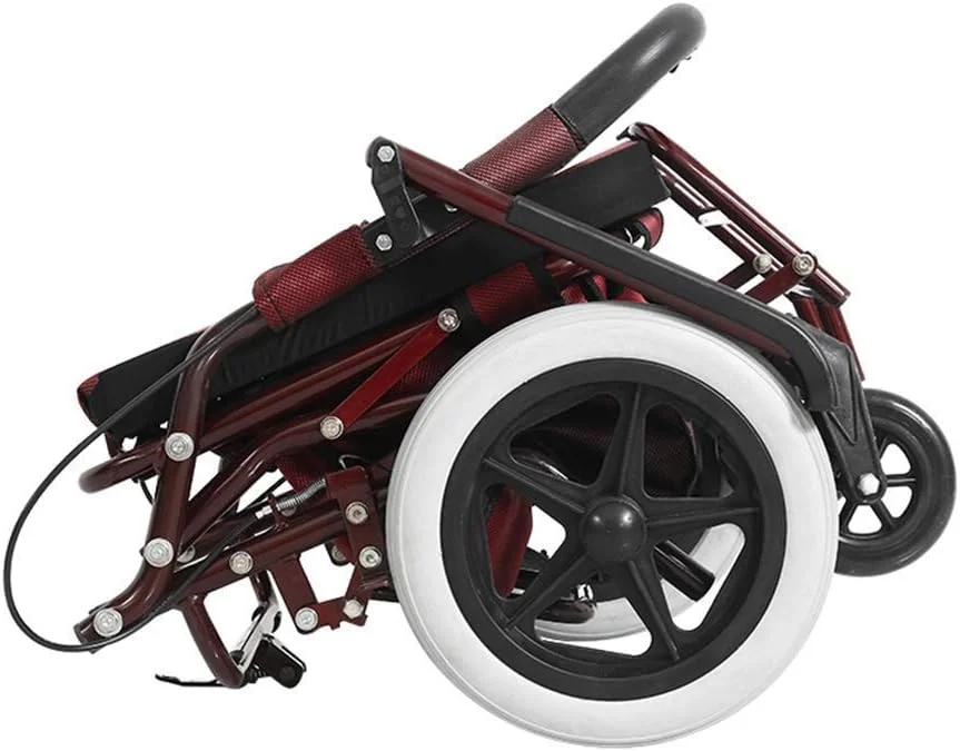Rollator Walker With Seat, Rolling Walker Foldable, 4 Wheels Mobility Walking Aids Double Brake System, Walking Frame Used For Seniors Walking,Red Rollator Walker With Seat, Rolling Walker Foldable, 4 Wheels Mobility Walking Aids Double Brake System, Walking Frame Used For Seniors Walking,Red