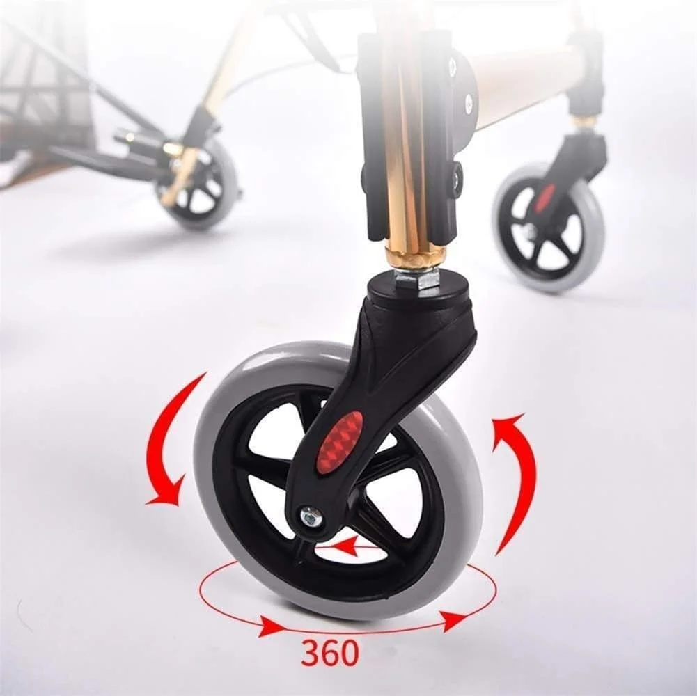 4 Wheel Rollator Walker with Padded Seat,Lockable Brakes,Ergonomic Handles,and Shopping Basket,for Limited Mobility Aid Elderly 4 Wheel Rollator Walker with Padded Seat,Lockable Brakes,Ergonomic Handles,and Shopping Basket,for Limited Mobility Aid Elderly