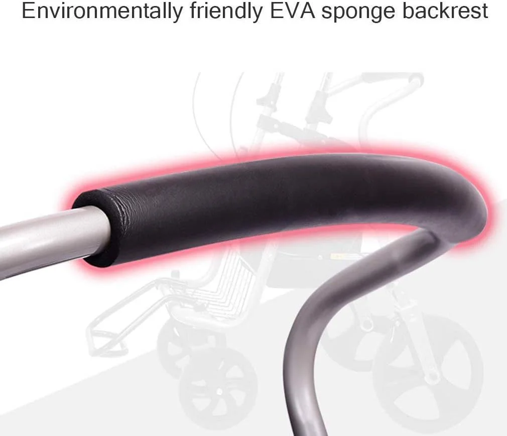 واکر رولیتور، واکر چرخ دار با حالت ایستاده، واکر آلومینیومی سبک وزن، واکر رولیتور قابل حمل برای سالمندان، خاکستری واکر رولیتور، واکر چرخ دار با حالت ایستاده، واکر آلومینیومی سبک وزن، واکر رولیتور قابل حمل برای سالمندان، خاکستری