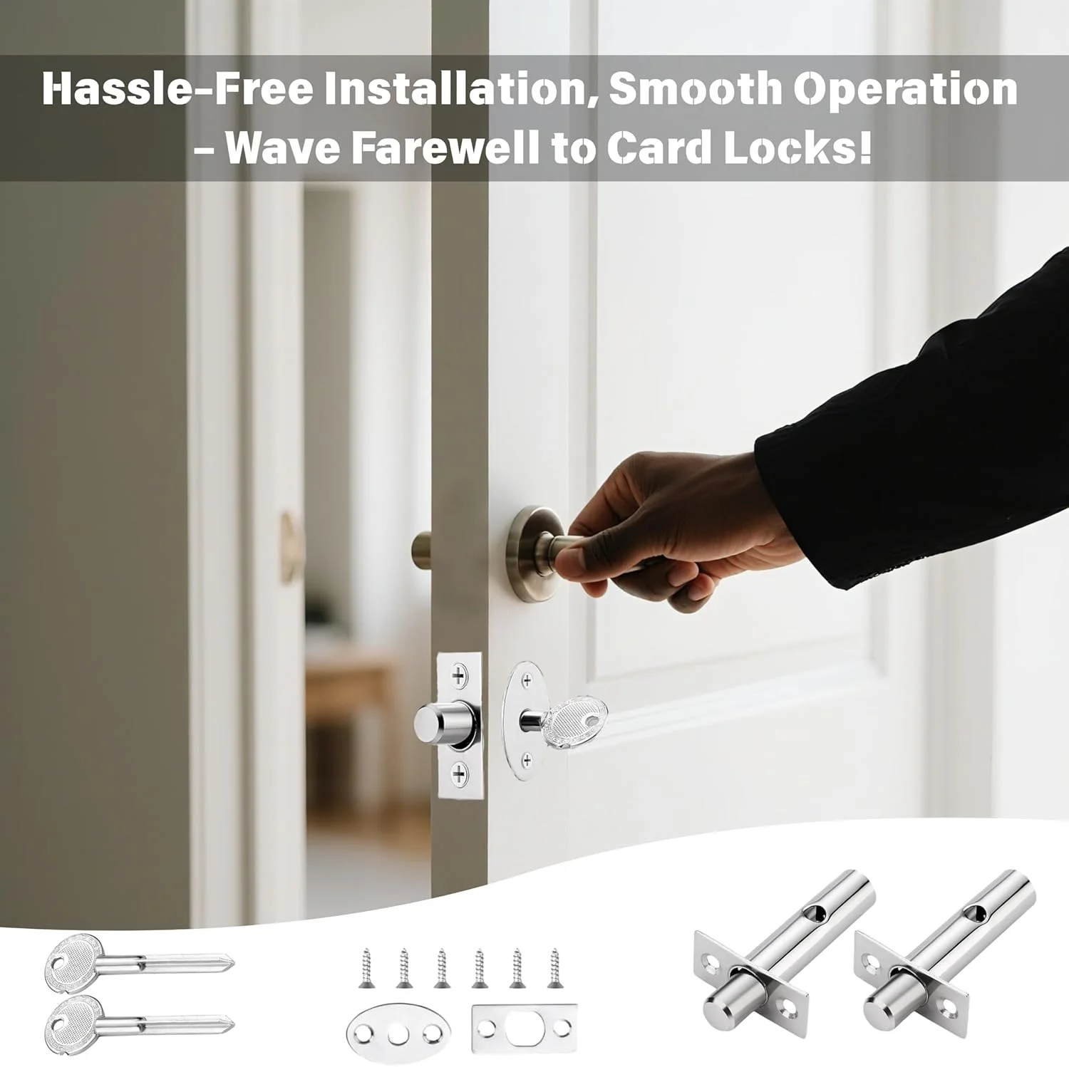 بسته 2 عددی قفل زبانه درب داخلی، قفل درب استیل ضد زنگ با کلید، قفل ضد سرقت ایمنی درب، قفل زبانه قفسه ای بادوام و ضد آب برای در و پنجره های داخلی بسته 2 عددی قفل زبانه درب داخلی، قفل درب استیل ضد زنگ با کلید، قفل ضد سرقت ایمنی درب، قفل زبانه قفسه ای بادوام و ضد آب برای در و پنجره های داخلی